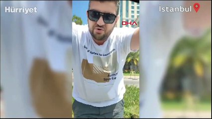 Ataşehir’de kucağında çocukla araba kullandı, kendisini görüntüleyen sürücüye tepki gösterdi