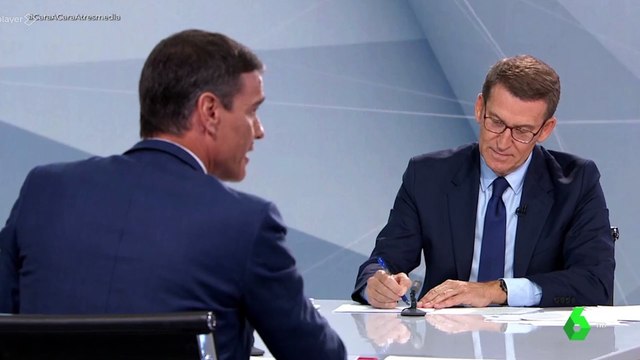 Sánchez repite hasta cuatro veces no mienta a Núñez Feijóo