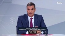 El minuto de oro de Pedro Sánchez