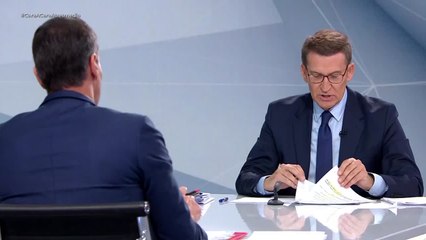 El 'cara a cara' en frases de Feijóo