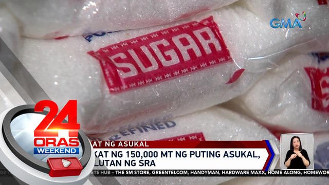 Pag-aangkat ng 150,000 MT ng puting asukal, pinahintulutan ng SRA | 24 Oras Weekend