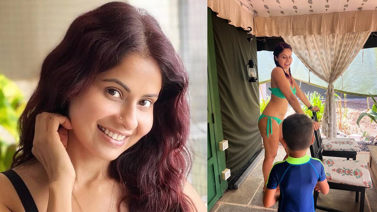 Chhavi Mittal ने बेटे के साथ Bikini में Post किया Photo हुई Troll Users बोले बच्चे के सामने