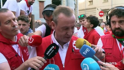 El segundo encierro de los Sanfermines deja 4 traslados