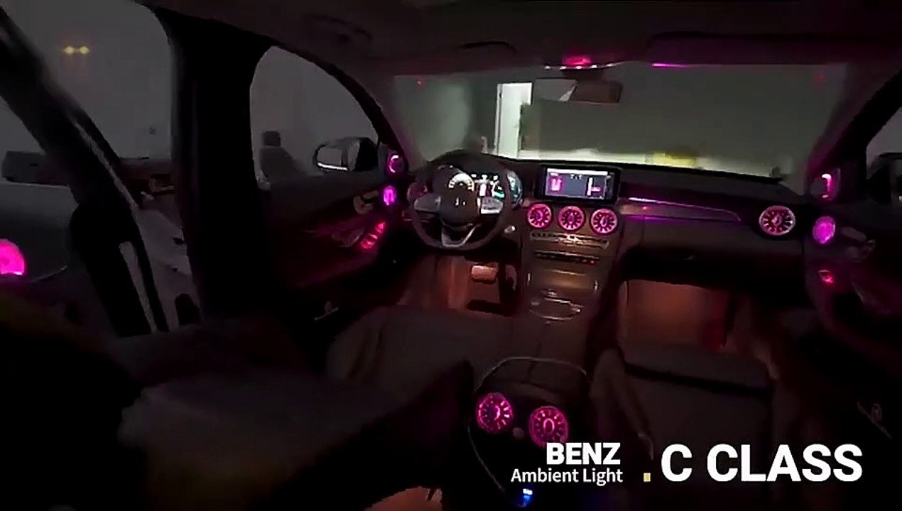 Ambient light Ambient light automotive interior for Mercedes C class rear outlet W205 turbine outlet air