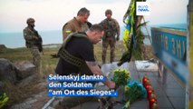 500 Tage Ukraine-Krieg: Selenskyj auf der symbolträchtigen Schlangeninsel