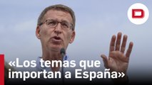Feijóo adelanta que en el debate con Sánchez tratará los temas que importan a España