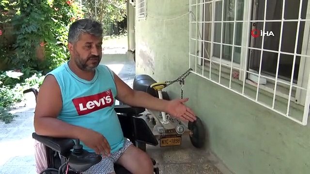 Engelli adamın ikinci kez akülü aracı çalındı