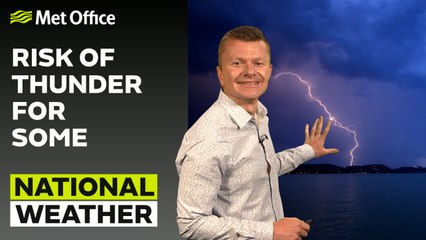Met Office Afternoon Weather Forecast 08/07/23 – Heavy and Thundery Showers
