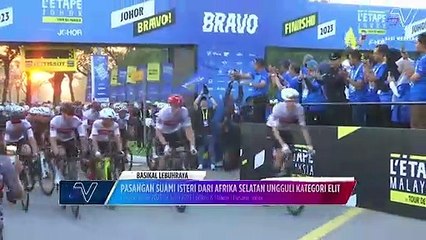 Pasangan suami isteri dari Afrika Selatan curi tumpuan dalam saingan L'Etape 2023