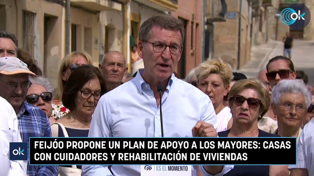Feijóo propone un plan de apoyo a los mayores: casas con cuidadores y rehabilitación de viviendas
