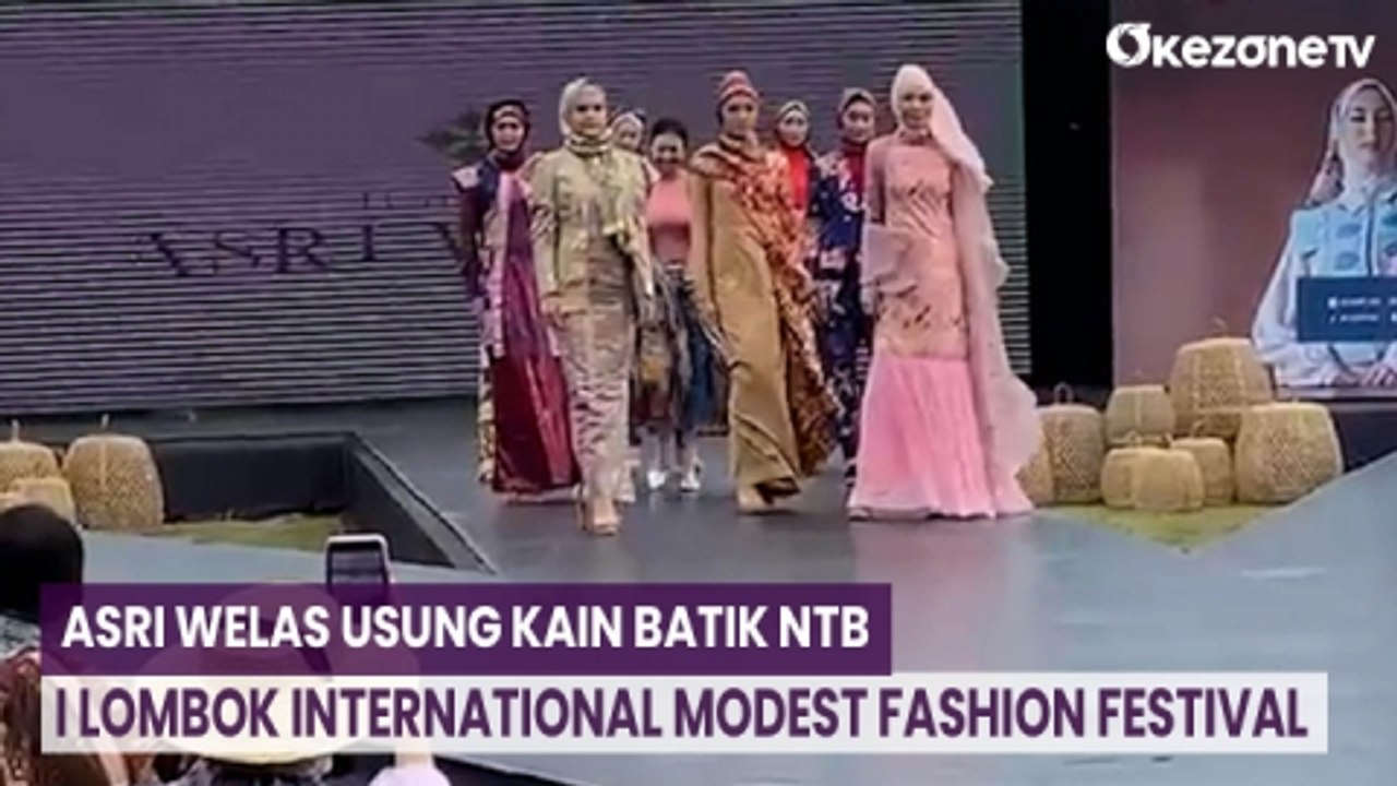Asri Welas Usung Kain Batik NTB di Lombok International Modest Fashion Festival (LIMOFF)