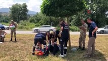 Amasya'da otomobil elektrikli bisikletle çarpıştı: 5 yaralı