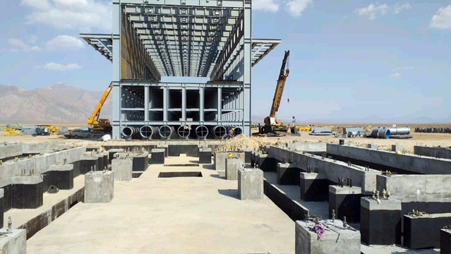 Chamanara Construction Group Sirjan Project Executive operation of furnace candles Civil operations and industrial and semi-industrial buildings Construction of a mega module direct factory with an annual production capacity of 1/7 million tons per year