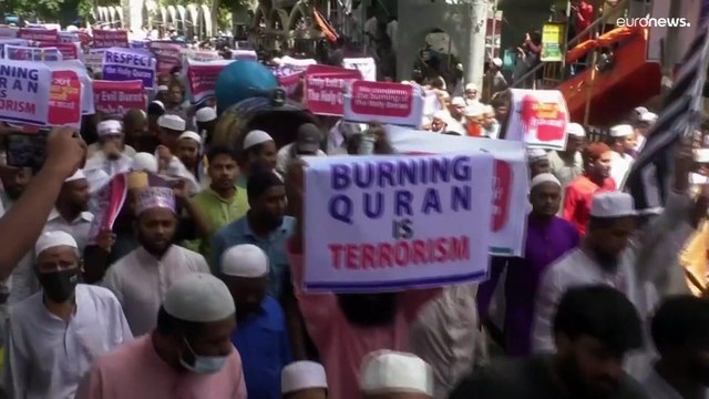 شاهد: الآلاف يتظاهرون في بنغلاديش ضد حرق القرآن في السويد