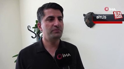 Bitlis'te ayı uyarısında bulunan öğretim üyesi, ayı saldırısından kurtuldu