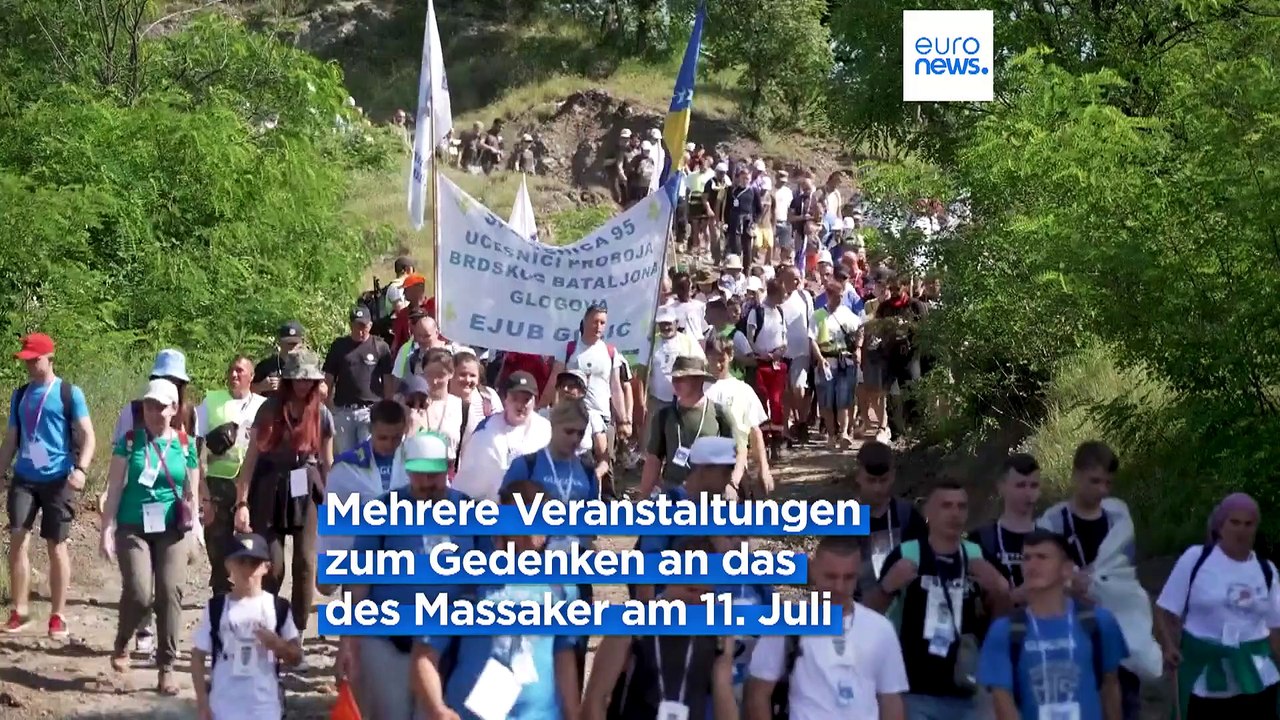 Marsch in Srebrenica: Erinnerung an den Völkermord von 1995