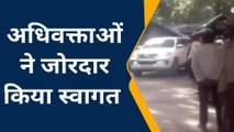 खीरी: गोला तहसील परिसर में केंद्रीय गृह राज्य मंत्री ने टीन सेट का किया उद्घाटन