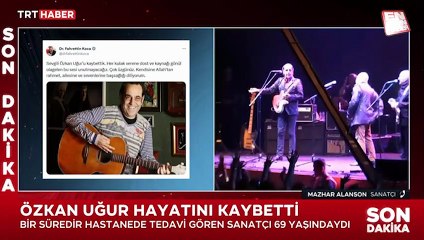 Özkan Uğur'un vefatı sonrası canlı yayına bağlanan Mazhar Alanson gözyaşlarını tutamadı