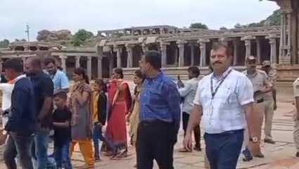 ರಾಜ್ಯ ಇಂಟಲಿಜೆನ್ಸಿ ಡಿಐಜಿ ರಾಮಕೃಷ್ಣ ಹಂಪಿಗೆ ಭೇಟಿ ನೀಡಿ ಪರಿಶೀಲನೆ