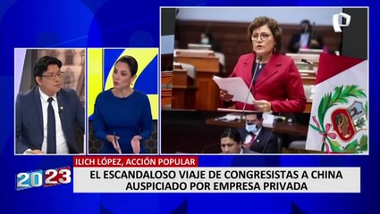 Ilich López defiende viaje de congresistas a China: "Para compartir conocimientos"