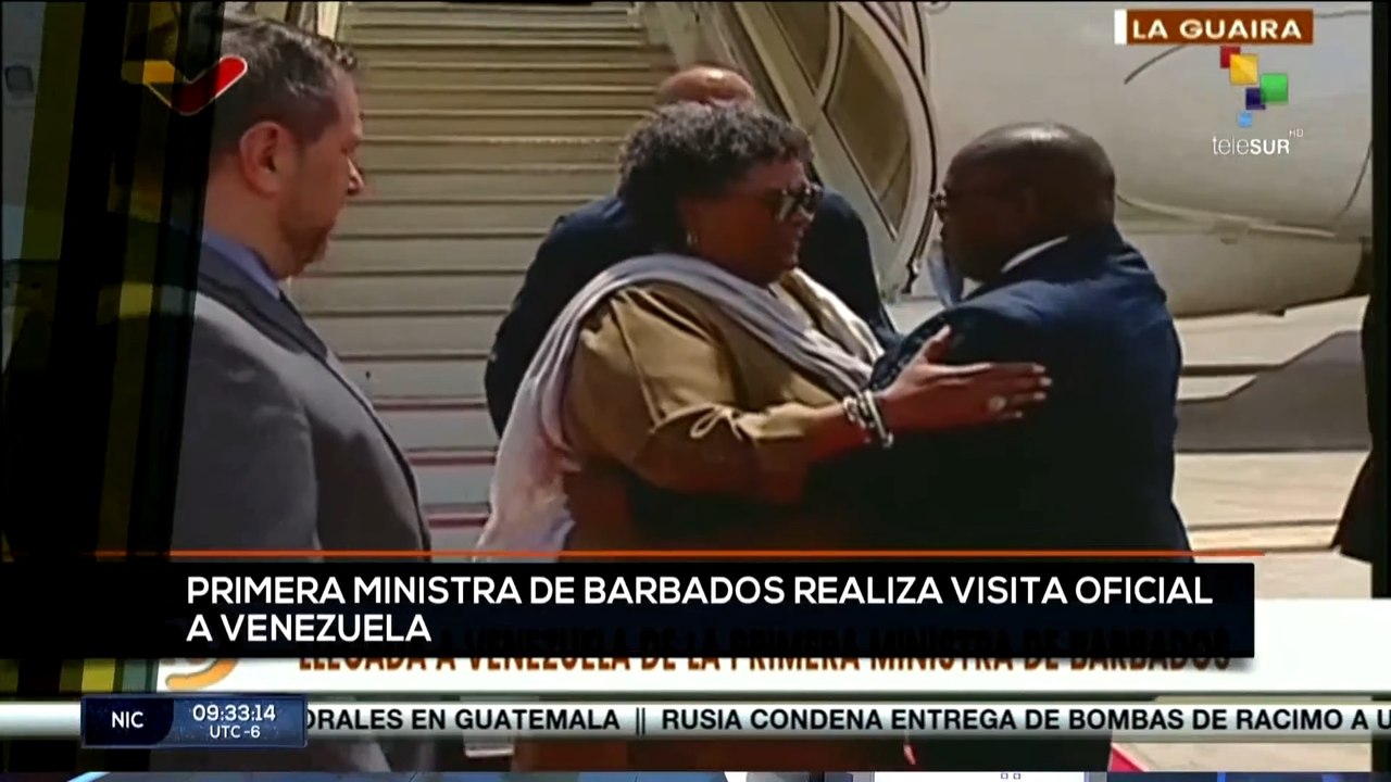 teleSUR Noticias 11:30 08-07: Primera ministra de Barbados realiza visita oficial a Venezuela