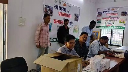 नगर परिषद कर्मचारियों का हुआ स्वास्थ्य परीक्षण