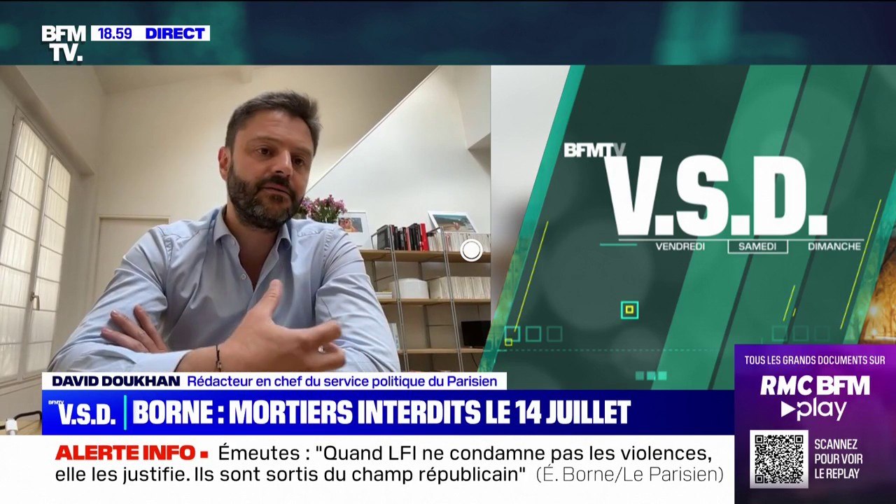 Interdiction des mortiers d'artifices, critique de LFI, contrôle des réseaux sociaux: les réponses d'Élisabeth Borne, après les violences et pillages qui ont suivi la mort de Nahel