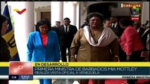 Jefa de Gobierno de Barbados Mia Mottley continúa agenda de trabajo en Venezuela