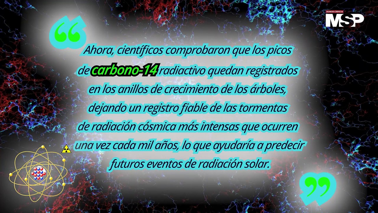 Carbono-14 en los anillos de los árboles: Un reloj para tormentas de radiación solar - #MSP