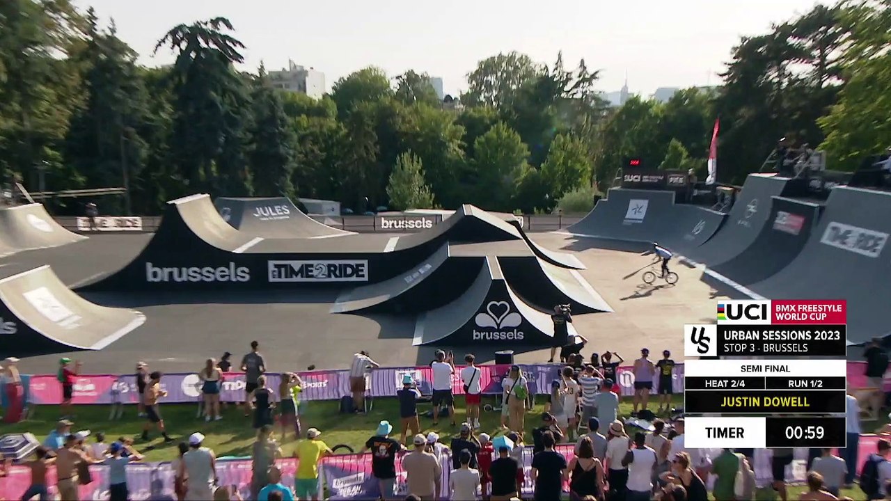 Justin Dowell Run - Semi Final UCI BMX Freestyle World Cup Brussels