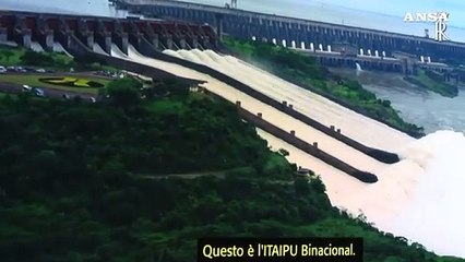 Mattarella alla centrale di Itaipu, poi partenza per Roma