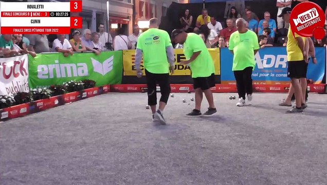 Mini Webtélé : Finales du Swiss Pétanque Tour à Bulle