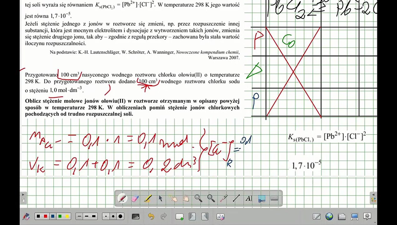 ZADANIE 16 CKE 2019 CZERWIEC ILOCZYN ROZPUSZCZALNOŚCI Kso. #chemia #chemistry