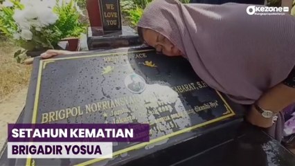 Tangis sang Ibu Pecah Peringati Setahun Tewasnya Brigadir Yosua