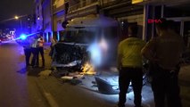 Bursa'da servis minibüsü kaza yaptı: 1 ölü, 4 yaralı