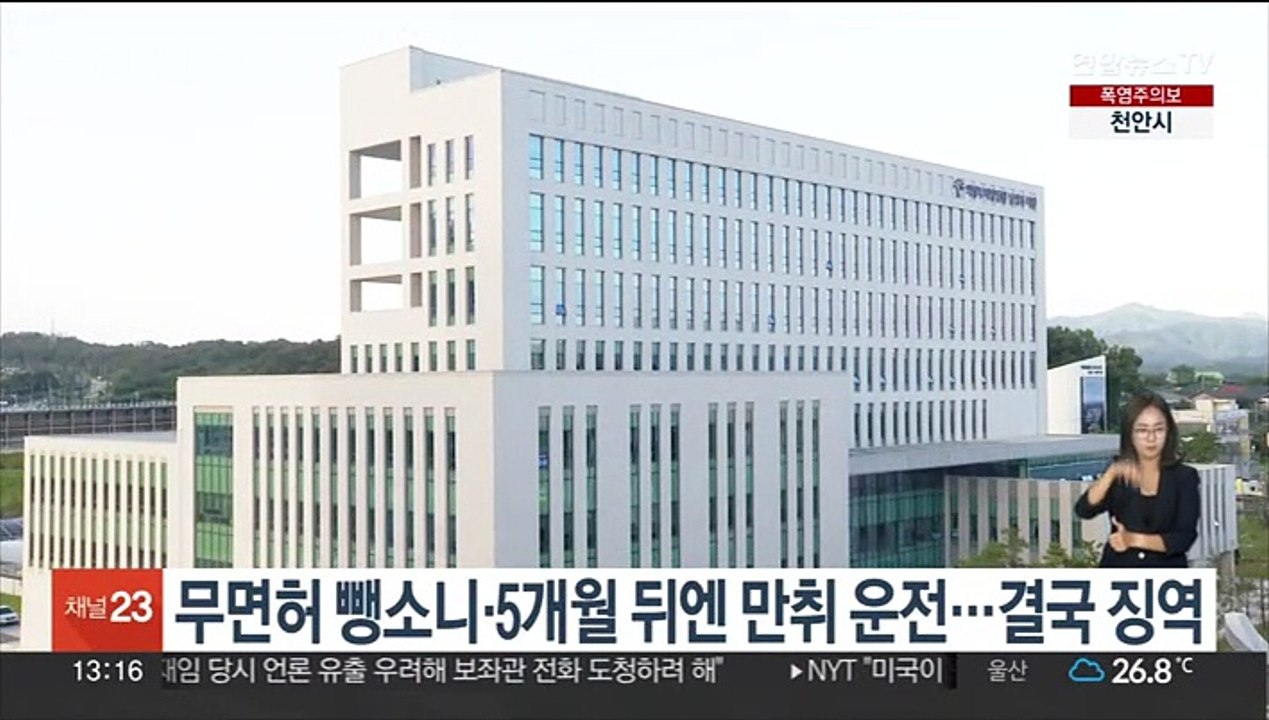 무면허 뺑소니·5개월 뒤엔 만취 운전…결국 징역
