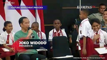 Jokowi Kenang Masa Kecil Saat Bertemu Anak Papua yang Mirip Dirinya