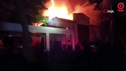 Topkapı Sarayı'nın içindeki tarihi restoranda yangın