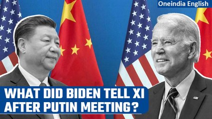 Скачать видео: Joe Biden warns Xi Jinping after meeting with Russian President Vladimir Putin | Oneindia News