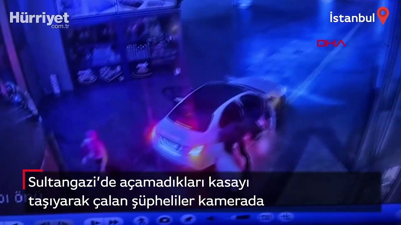 Açamadıkları kasayı taşıyarak çaldılar!