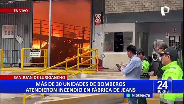 Incendio de grandes proporciones en SJL: 33 unidades de bomberos atendieron emergencia
