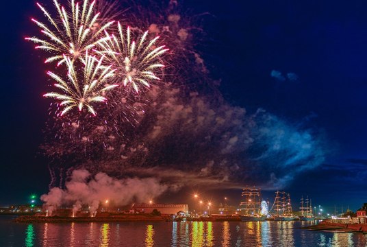 Hartlepool Tall Ships Races fireworks