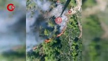 Marmaris'te iki ayrı alanda orman yangını çıktı