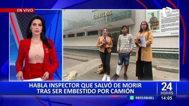 Fiscalizador que se salvó de morir arrollado por camión pide que capturen al conductor