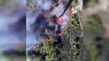 Incendie de forêt à deux endroits différents à Marmaris