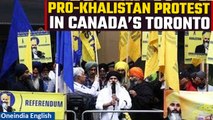 Watch: Pro-Khalistan rally seen outside Indian Consulate in Toronto | Oneindia News
