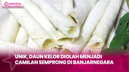 Unik, Daun Kelor Diolah Menjadi Camilan Semprong di Banjarnegara