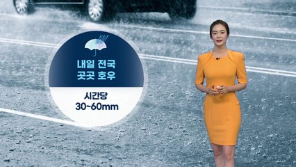 [날씨] 내일 전국 곳곳 호우...시간당 30~60mm / YTN