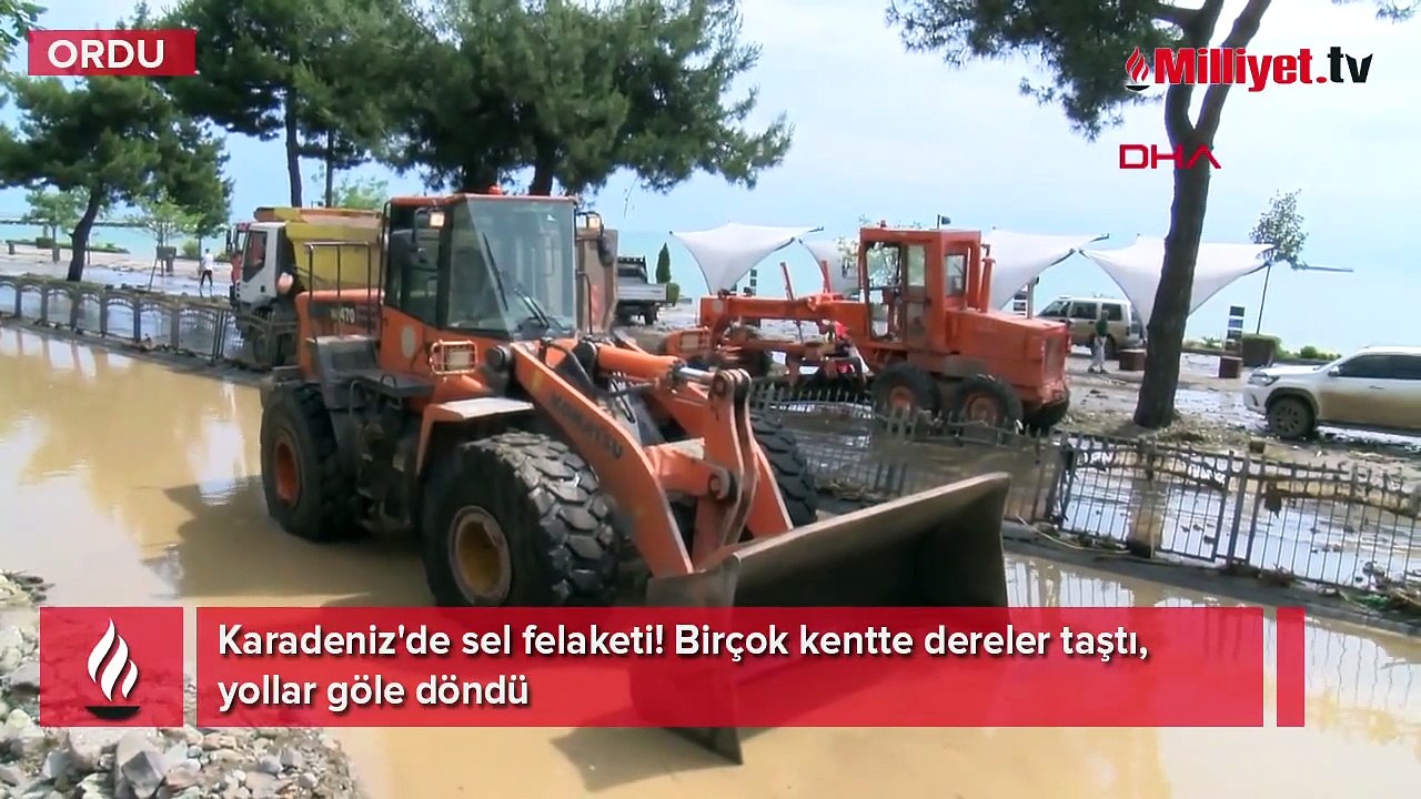 Karadeniz'de sel felaketi! Birçok kentte dereler taştı, yollar göle döndü