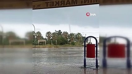 İskenderun'da denizde hortum çıktı